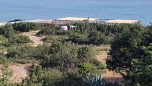 Çeşme’de kaçak plaj tesisine tepki: Bu işgali durdurun