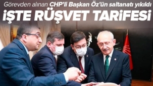 Görevden alınan CHPli Çan Belediye Başkanı Özgür Erbilin rüşvet tarifesi ortaya çıktı