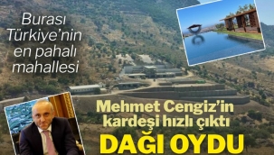 Mehmet Cengiz’in kardeşi dağı oydu, villayı koydu