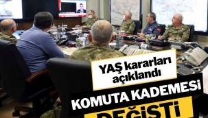 Yüksek Askeri Şura (YAŞ) kararları açıklandı… TSK’nın komuta kademesi değişti