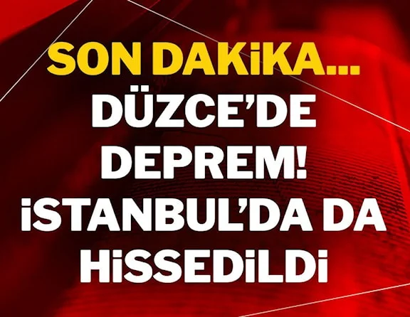 Düzce’de 6,0 şiddetinde deprem! İstanbul dahil birçok ilde hissedildi