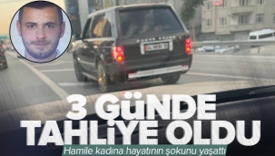 İstanbul’da 8.5 aylık hamile kadına silah çeken maganda 3 günde tahliye oldu.