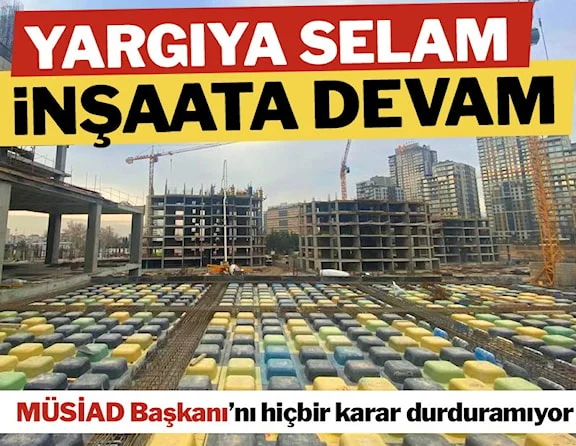 Limonlu Bahçe Konakları’nda yargıya selam inşaata devam