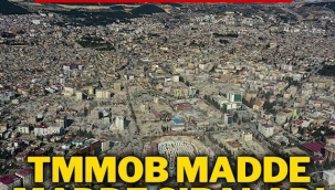 TMMOB’tan iktidara ‘yeniden inşa süreci’ ile ilgili dikkat çeken çağrısı
