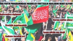 HÜDA PAR’ın programındaki maddeler yurttaşlık haklarını hedef alıyor!