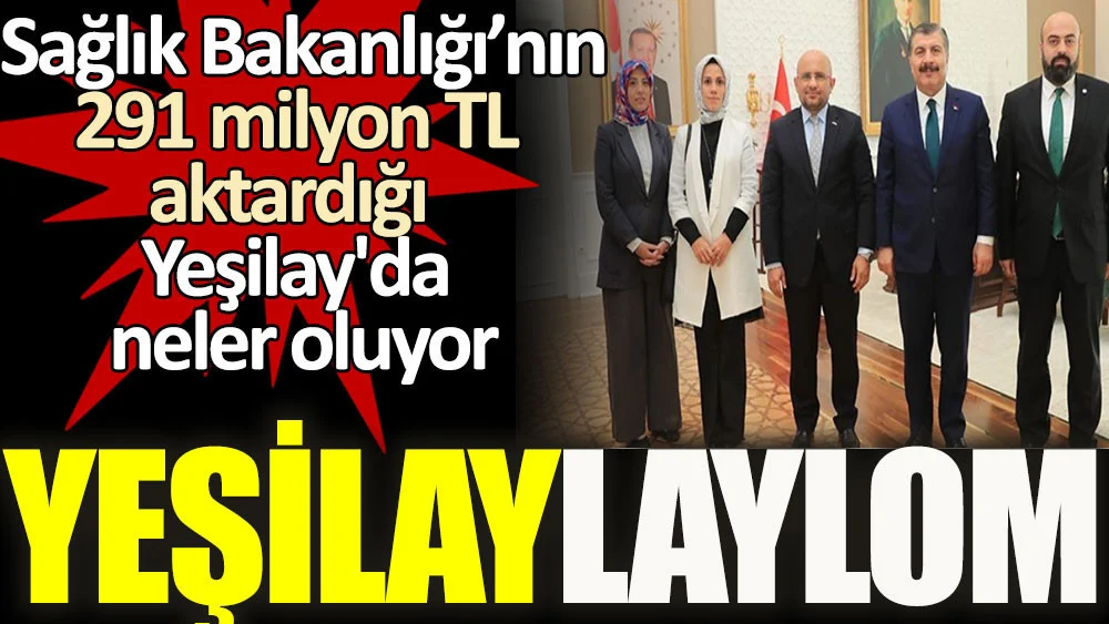 Yeşilaylaylom. Sağlık Bakanlığı’nın 291 milyon TL aktardığı Yeşilay'da neler oluyor