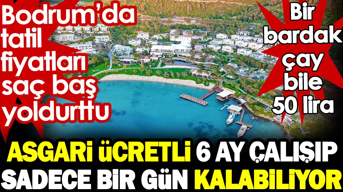 Bodrum’da tatil fiyatları saç baş yoldurttu
