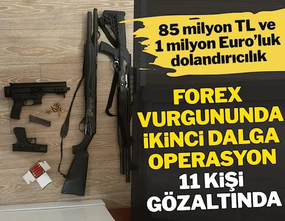 ‘Forex’ vurgununda ikinci dalga operasyon: 11 gözaltı