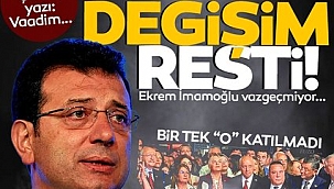 Ekrem İmamoğlu’ndan bir kez daha değişim resti: CHP’nin kutlamalarına katılmadı!