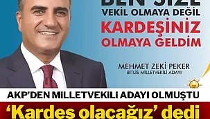 ‘Kardeş olacağız’ dedi paraya para demedi